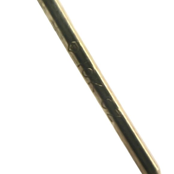 10K Gold Cubic Zirconia‎ Open Heart Post Earrings Love Sparkle Glam Date Night - Picture 5 of 5